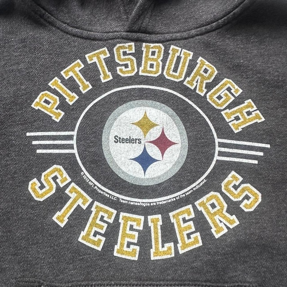 NFL Pittsburgh Steelers Youth XS (5) Hoodie Sweatshirt Gray - Picture 2 of 5